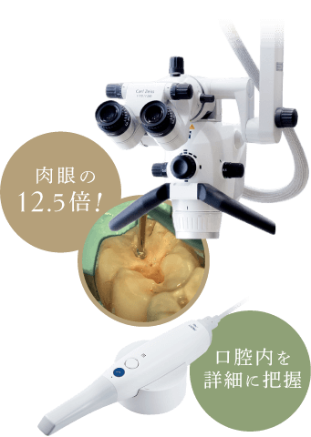 肉眼の12.5倍！口腔内を詳細に把握